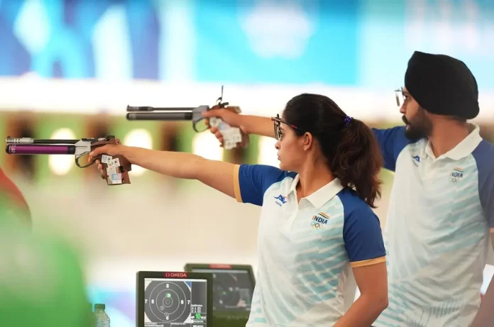 Paris Olympics day 3 Shooting, Manu Bhaker and Sarabjot Singh qualified for Mixed Team Bronze Medal Match