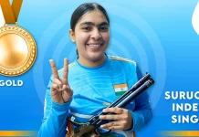 ISSF World Cup, brilliant performance by indian shooter Suruchi Singh, Secures Third Consecutive Gold in 10m Air Pistol, latest sports update