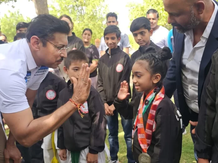 Jaipur Sports, Rajasthan Karate team meet Sports Minister Rajyavardhan Singh Rathore, latest Sports Update
