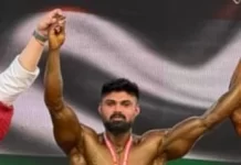 Vishal Singh of Rajasthan won bronze medal in South Asia Bodybuilding, latest sports update