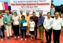 rd baheti district badminton tournament, Padmaja singh overall champion, latest sports update